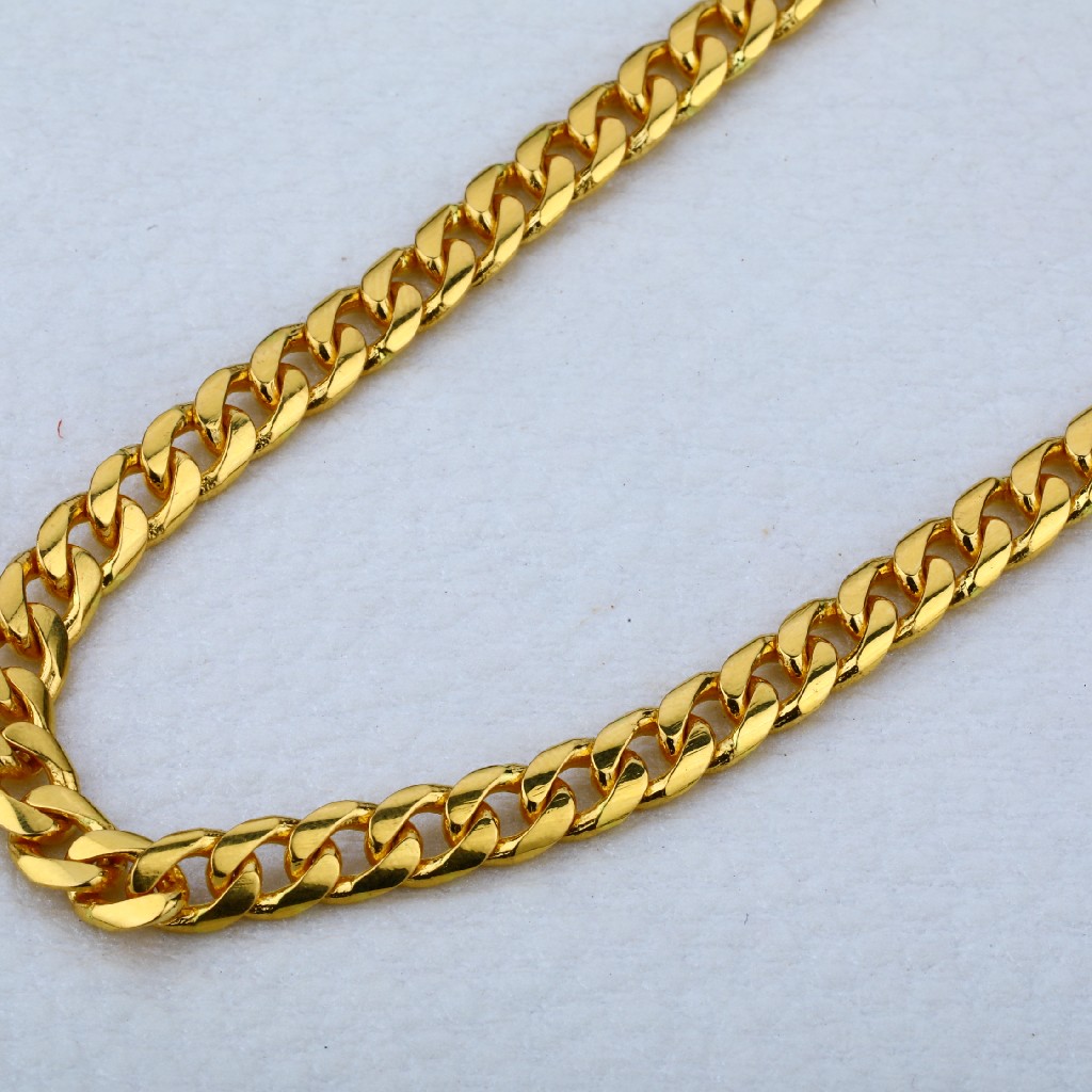 Buy quality 916 Gold Men's Stylish choco Chain MCH19 in Ahmedabad