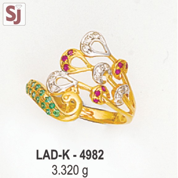 Peacock Ladies Ring Diamond LAD-K-4982