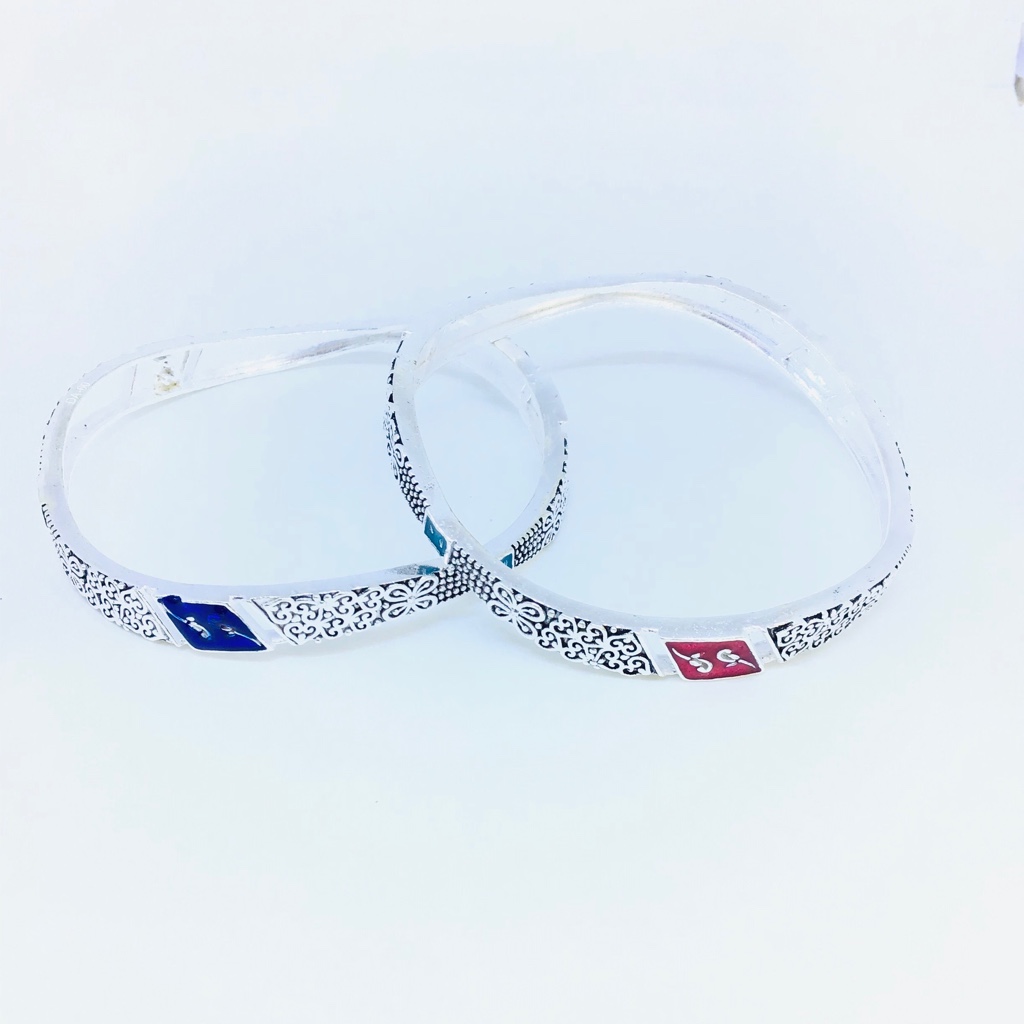 925 FANCY GOLD BANGLES