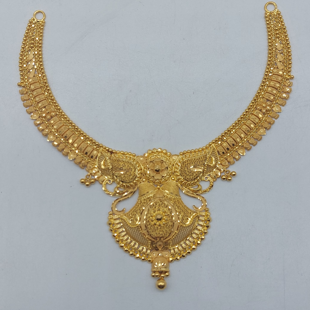 Gold Necklace Set With Tops