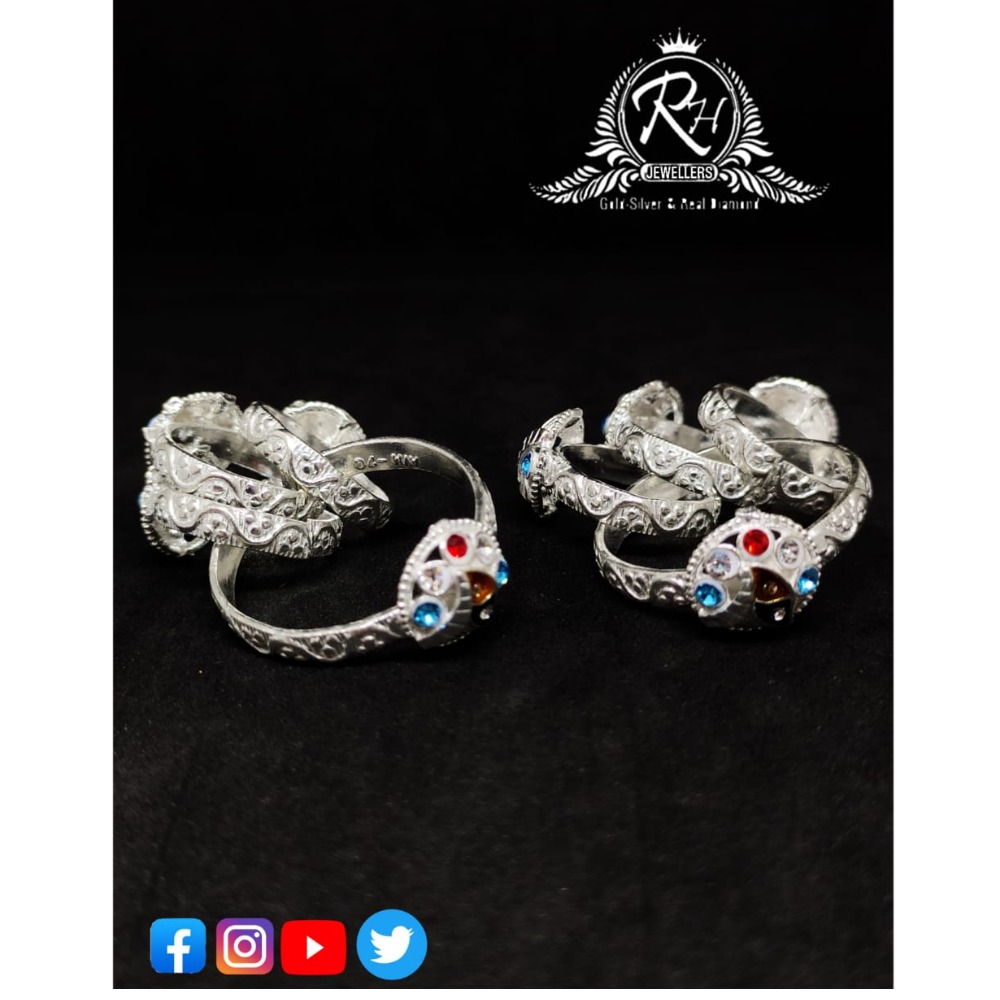 silver ladies toe rings set RH-TR458