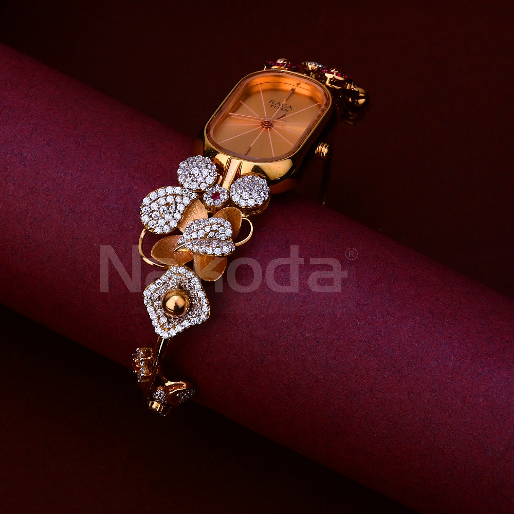 750 Rose Gold Designer Women's Hallmark Watch RLW407