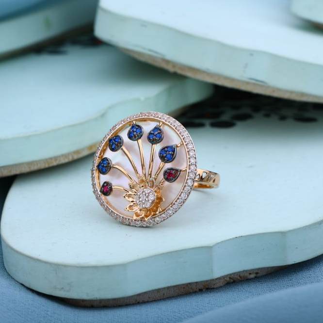 18KT Rose Gold Exclusive Ladies Ring RLR976