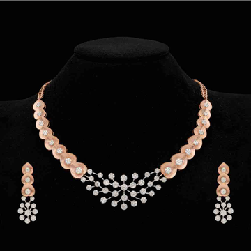 AMERICAN DIAMOND NECKLACE SET WITH FANCY EARRING & MANGTIKA in Trichy at  best price by JAI SHREE JEWELS PVT LTD - Justdial