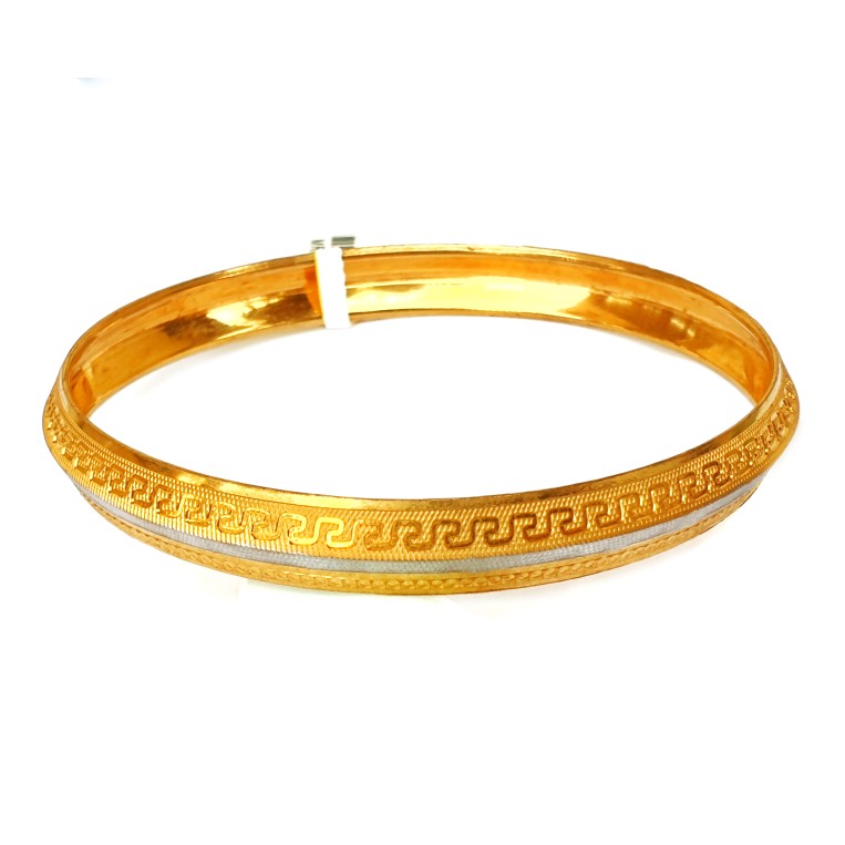 One gram gold forming punjabi kada bracelet mga - bre0003