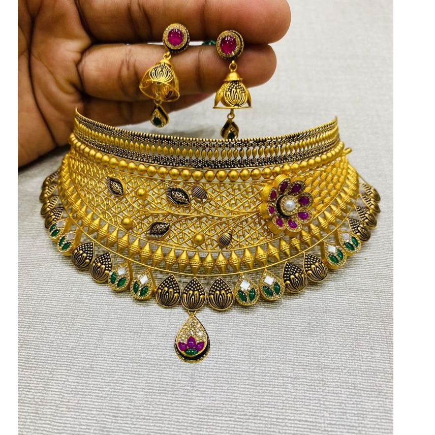 Choker Wrap Necklace - Gold, Silver | Handmade in Brooklyn – Delia Langan  Jewelry