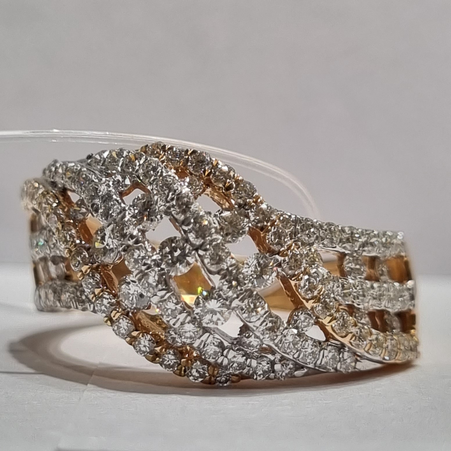 mounted mat pattern ring