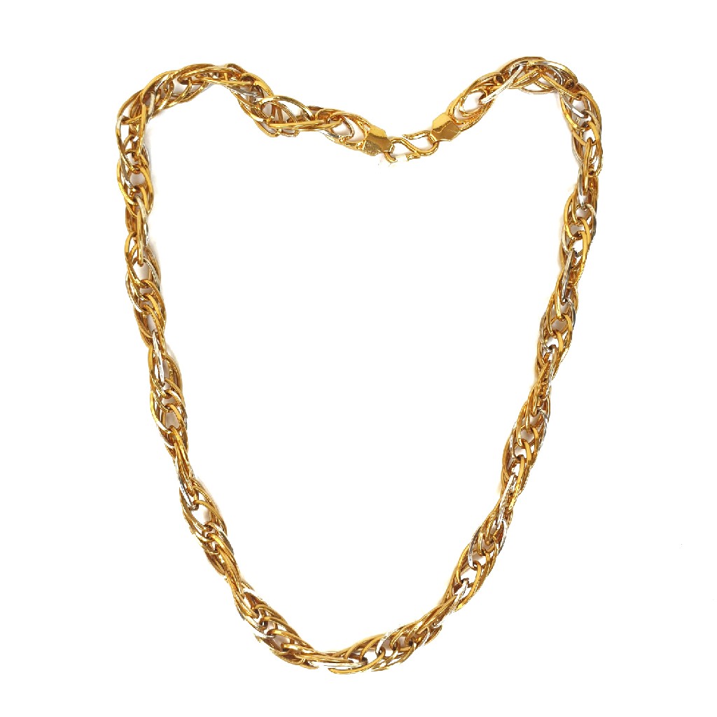 One gram gold plated gents chain mga - che0009