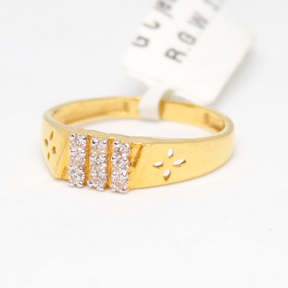 ring 916 hallmark  gold daimon-6700