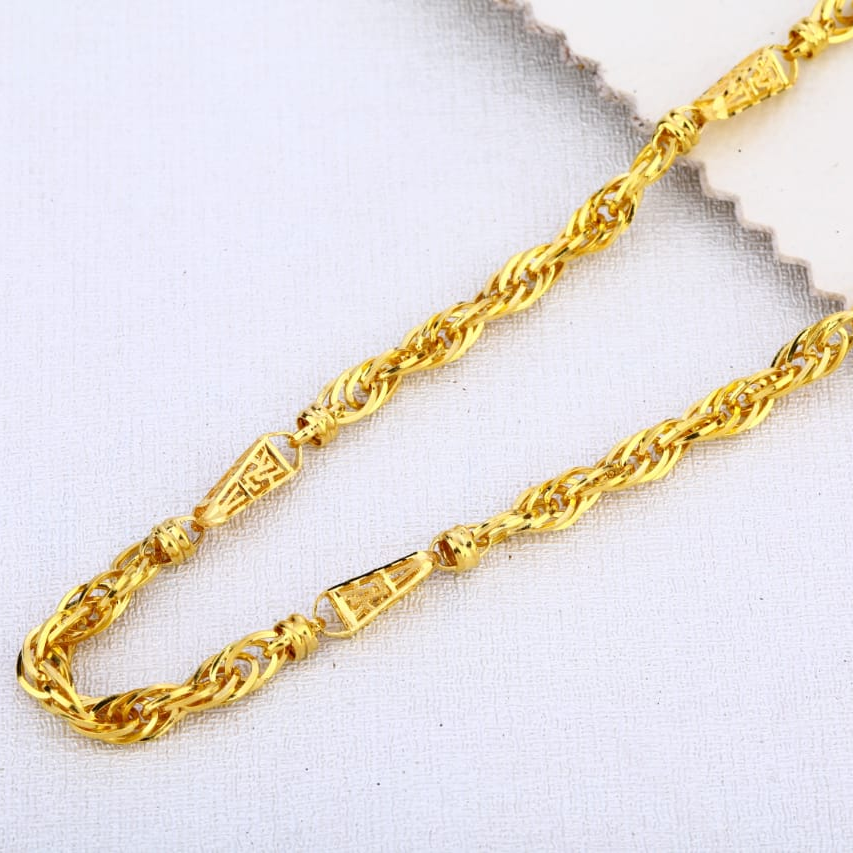 916 Gold Hallmark Delicate Mens Choco Chain MCH652