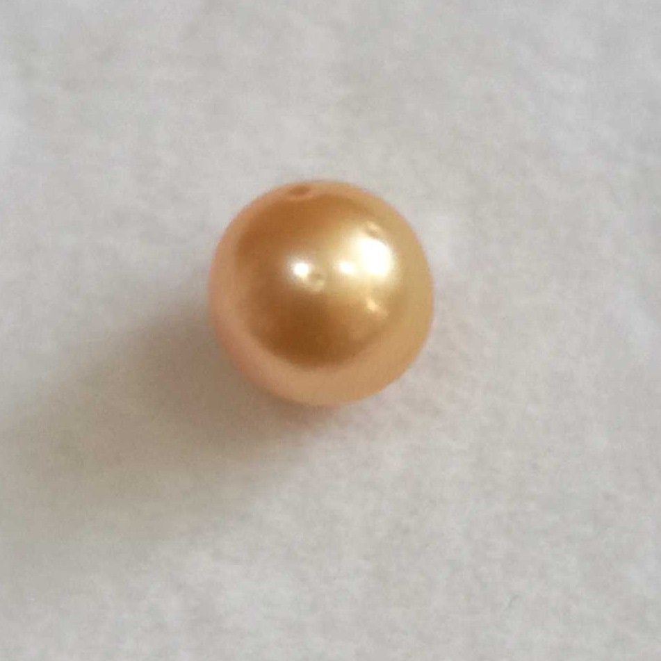 3.19ct round golden pearl-moti
