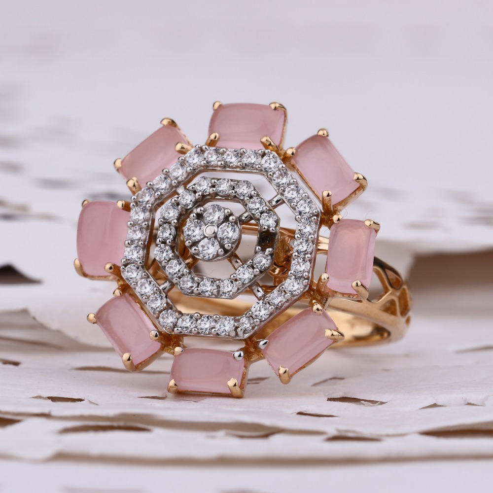 18KT Ladies Rose Gold Gorgeous Hallmark Ring RLR873