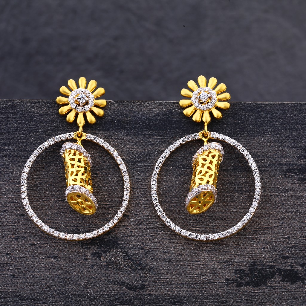 22CT Gold Hallmark Classic ladies Earring LJE213
