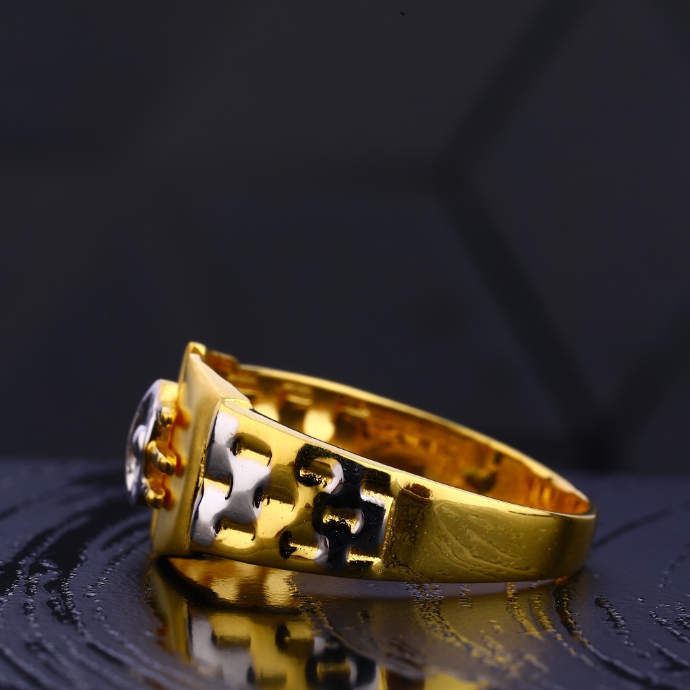 916 Gold Hallmark Gorgeous Gentlemen's Plain Ring MR730