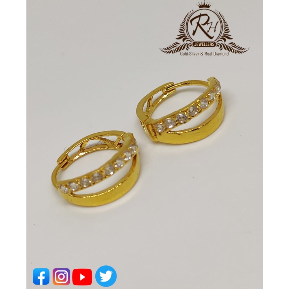 22 carat gold daimond ladies earrings RH-ER256
