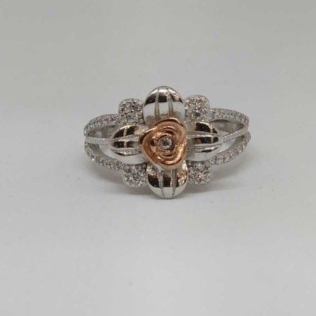 925 Sterling Silver Rose Ladies Ring