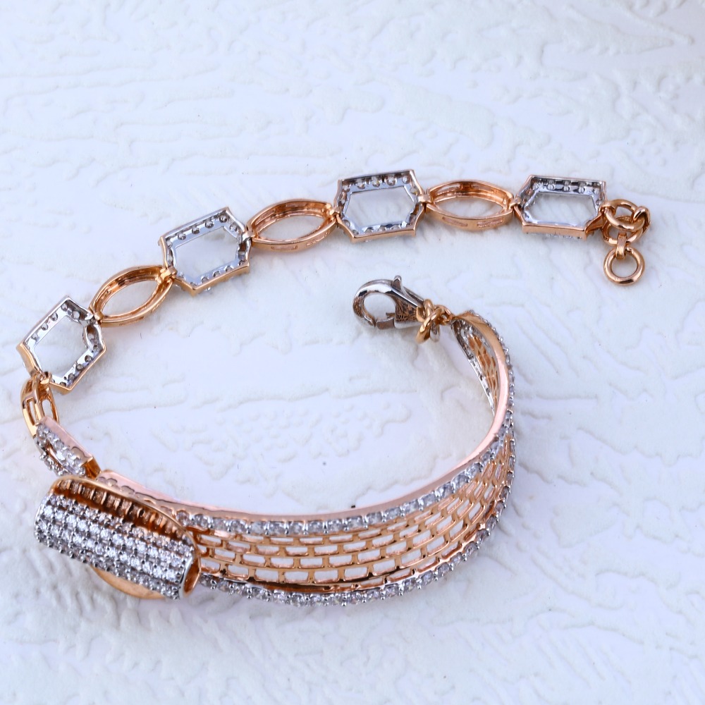 Buy quality 18CT Rose Gold Gorgeous Ladies Kada Bracelet RLKB92 in ...