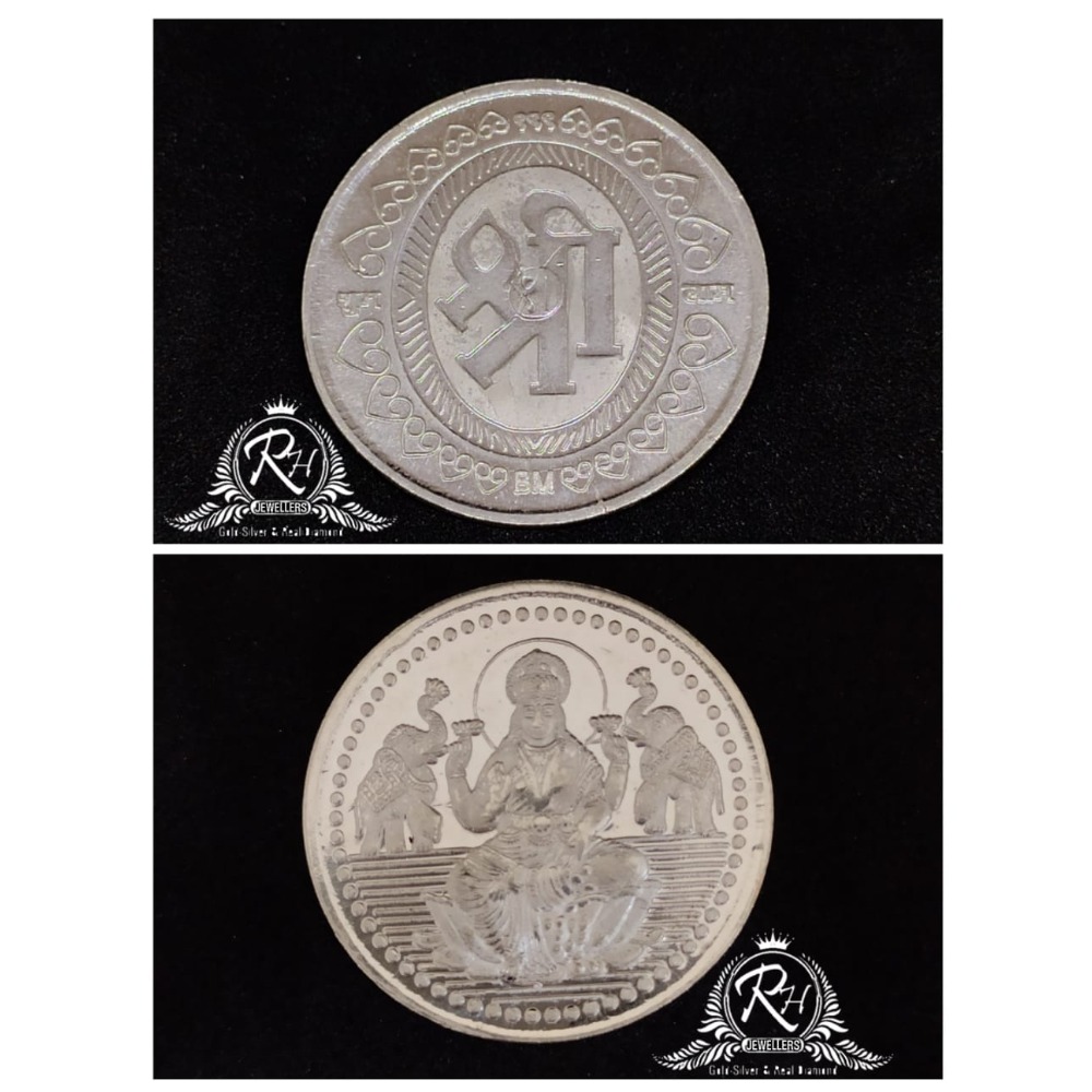 silver 999 laxmiji coin RH-BR983
