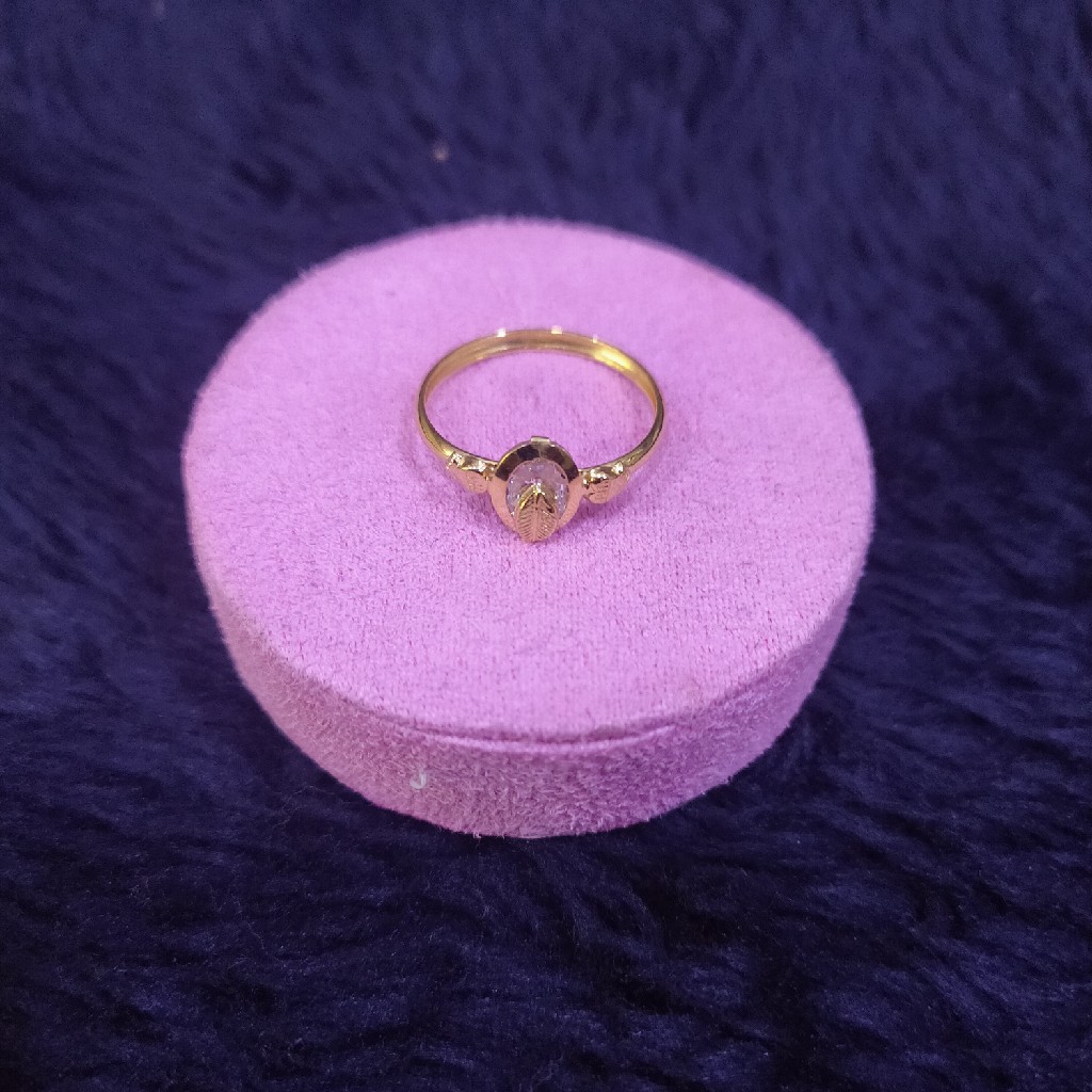 rose flower style natural diamond ring gold ladies ring daily wear ring at  Rs 21600 in Surat