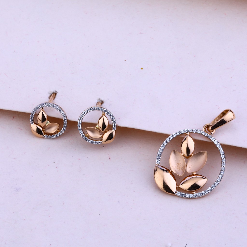 750 Rose Gold Exclusive Pendant Set RPS57