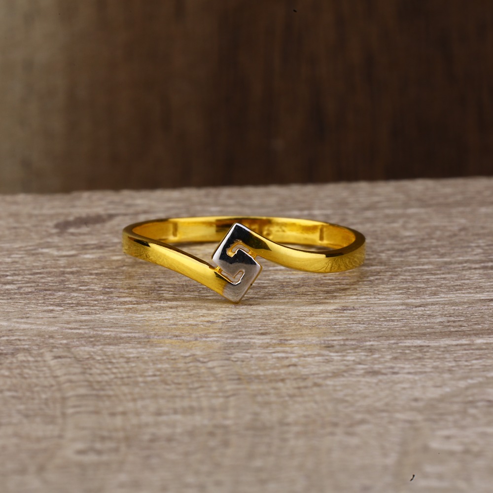 Ladies 22K Gold Delicate Ring -LPR112