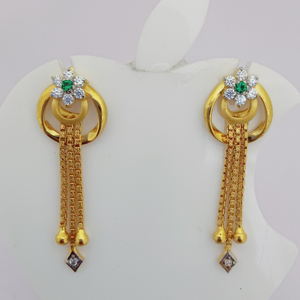 22k Gold Exclusive Hanging Design Earring