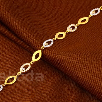 916 Gold Hallmark Fancy Ladies Bracelet LB596