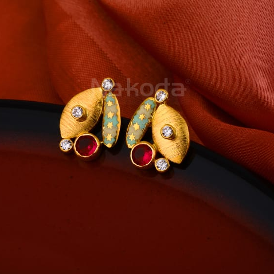 916 Gold Ladies Exclusive Hallmark Antique Earring LAE12