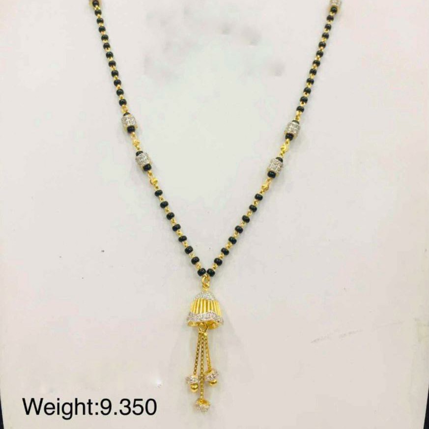 22KT/ 916 Gold fancy single  hanging pendant mangalsutra for ladies