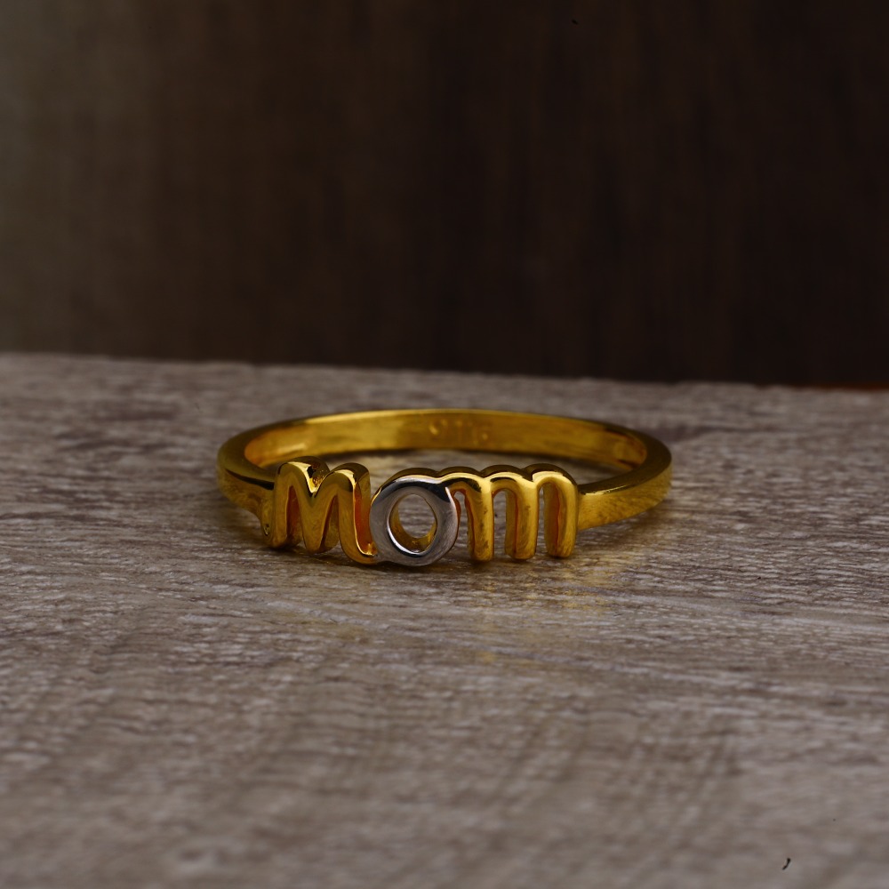 Ladies 916 Gold Fancy Mom Design Ring -LPR143