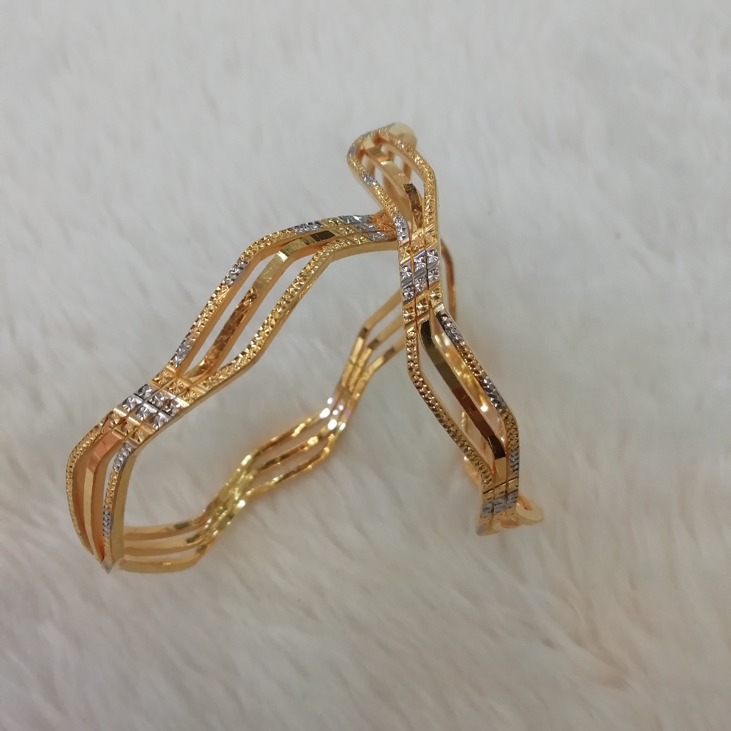 916 gold fancy rodium copper kadli
