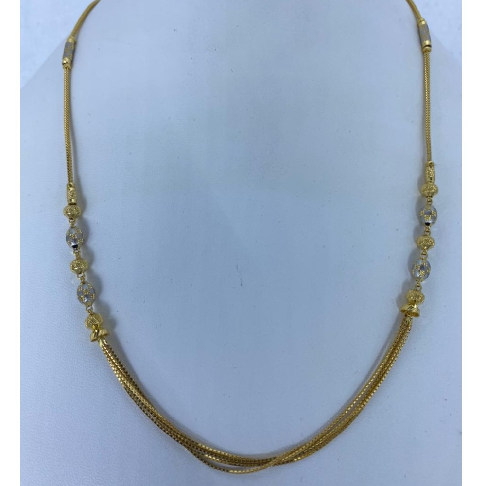 22KT Gold Beads Zalar Chain 