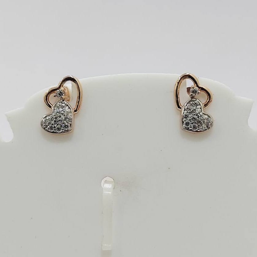 20 carat rose gold ladies earrings RH-LE845