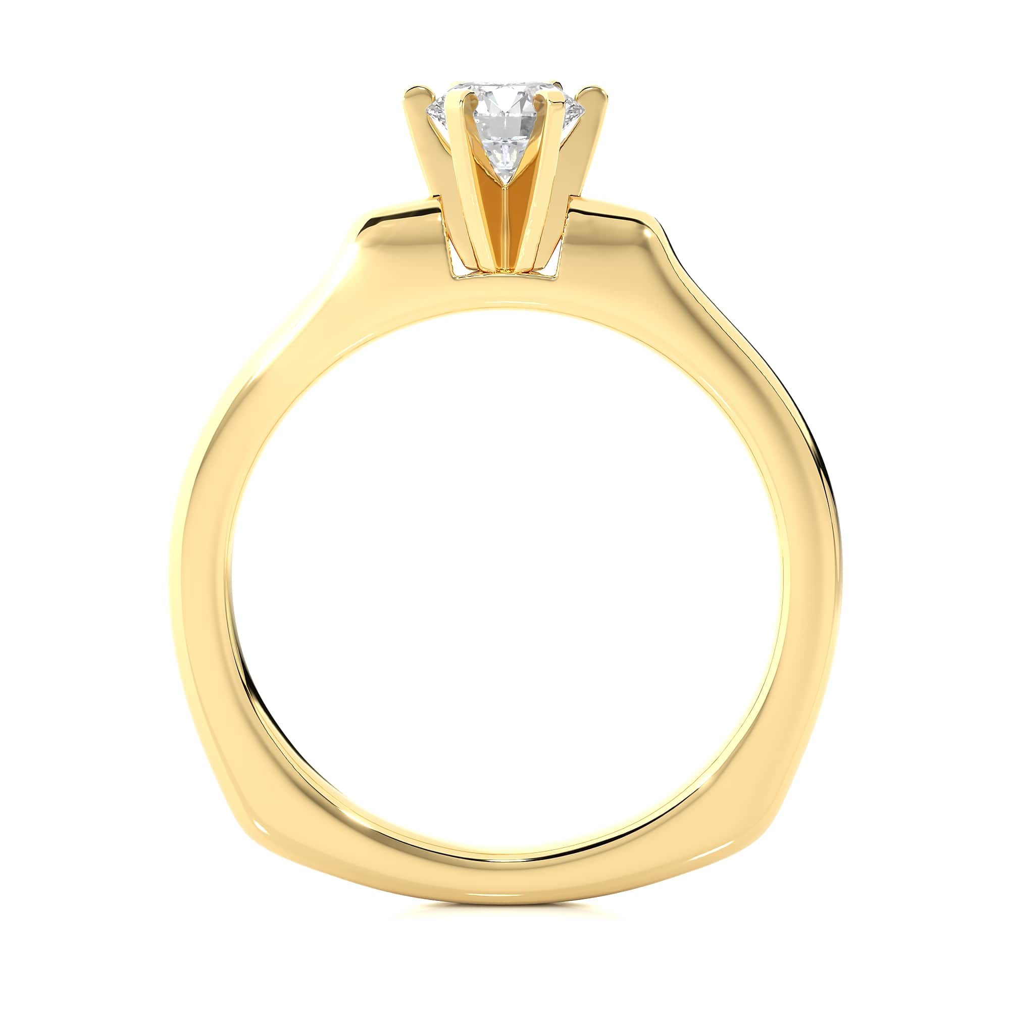 Solitaire Ring 18K Yellow Gold