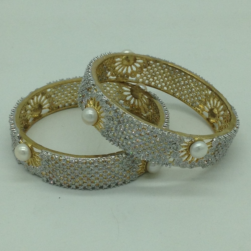Pearls CZ Fancy Bangles JBG0311