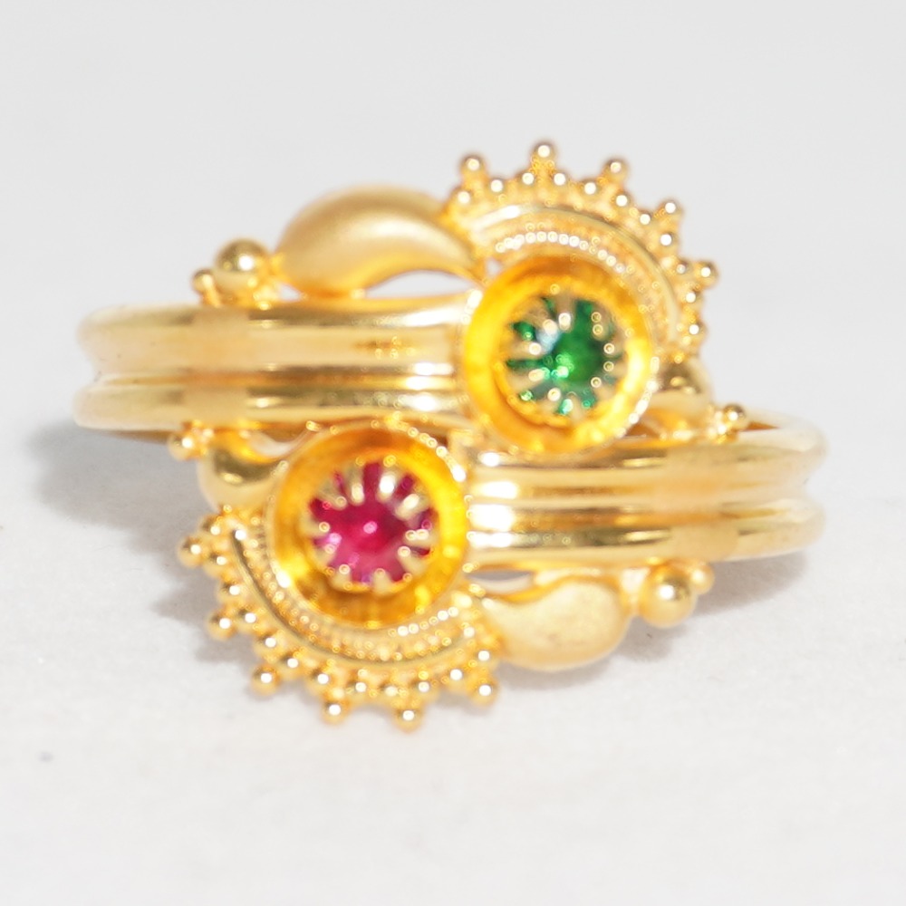 22k yellow gold ring for ladies