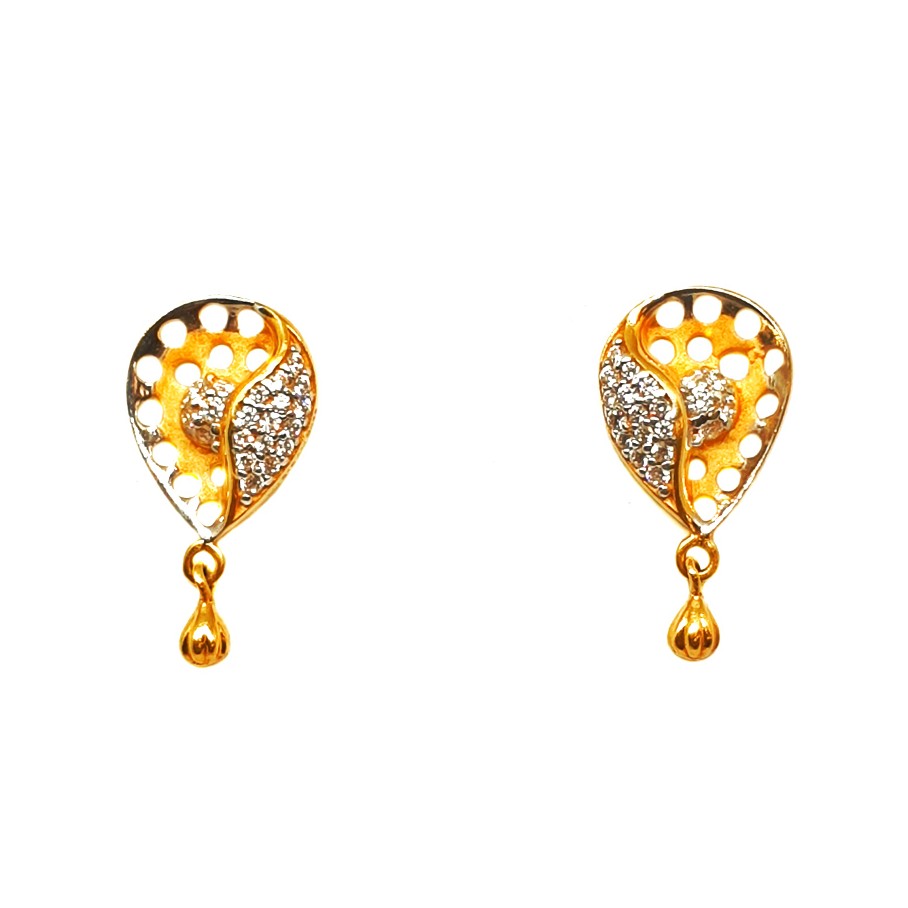 22K Gold Modern Earrings MGA - BTG0106