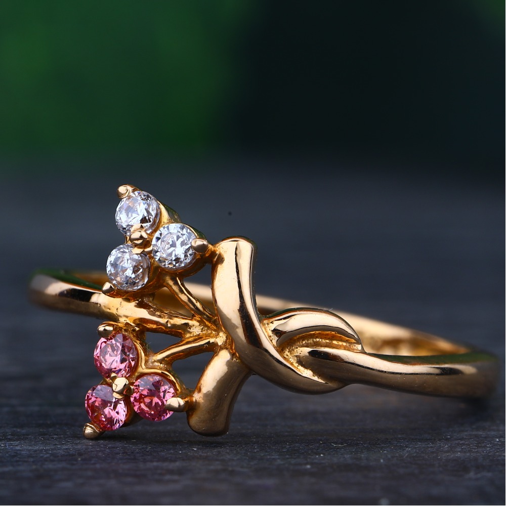 18KT rose gold ring Attractive for women rhj-25