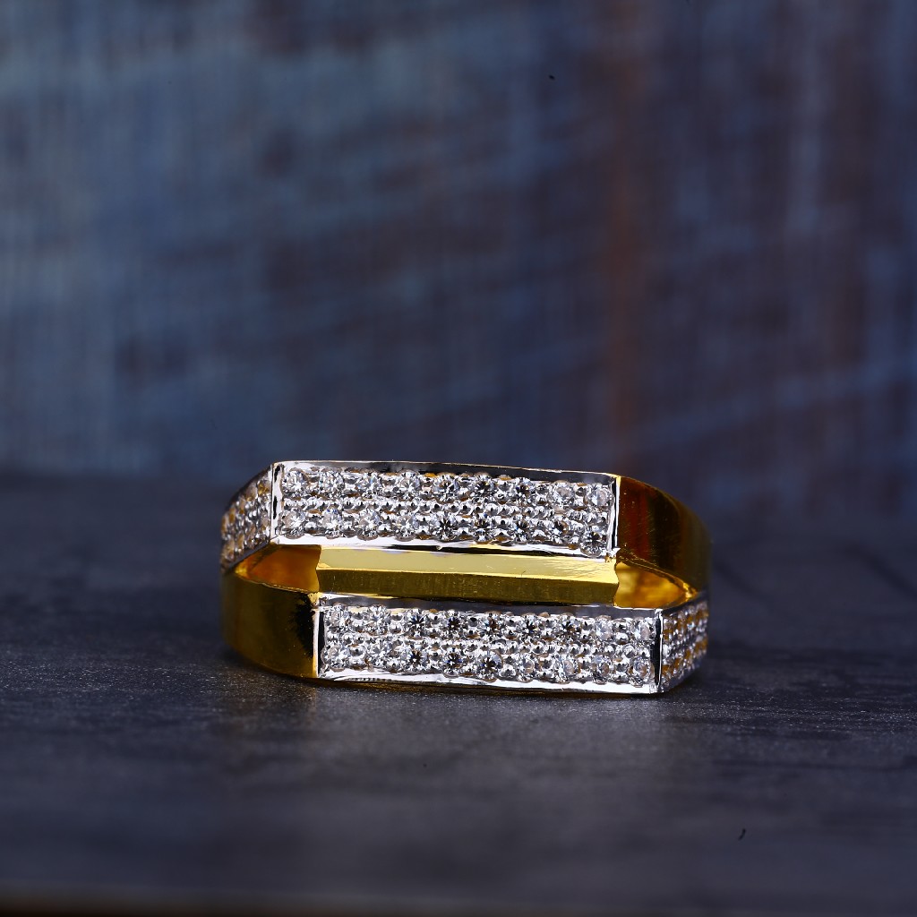 Mens 916 Gold Casting Fancy Ring-MR422