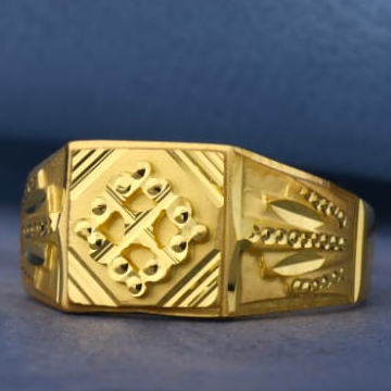 22KT Gold Mens Exclusive Plain Ring MPR242