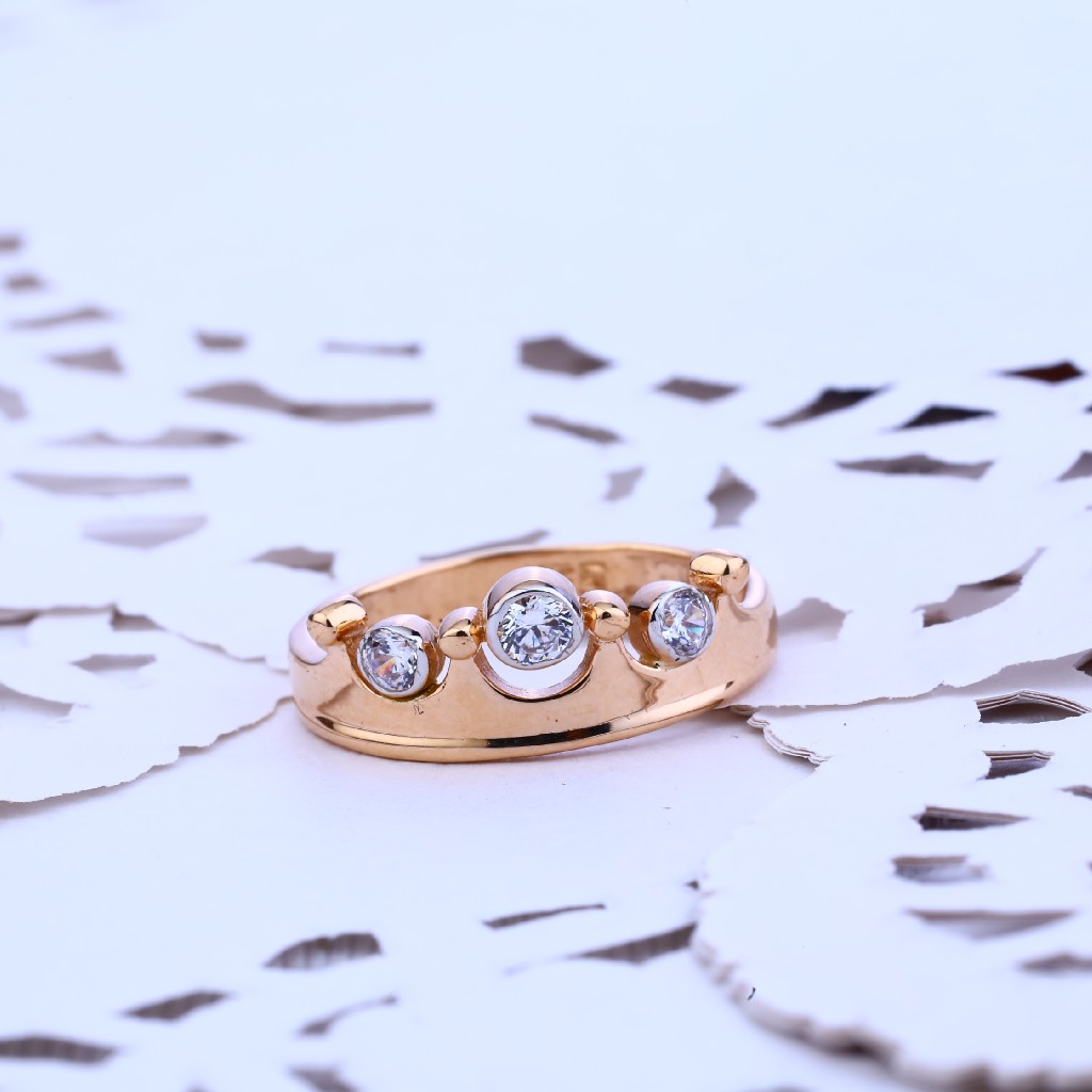 Ladies Rose Gold 18K Ring-RLR100