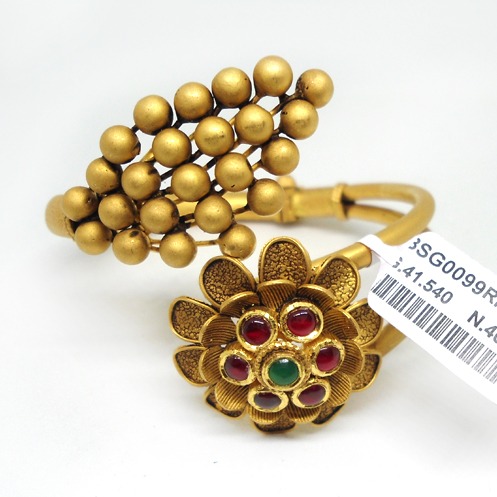 916 Gold Antique Designer Ring For Bridal RHJ-5518