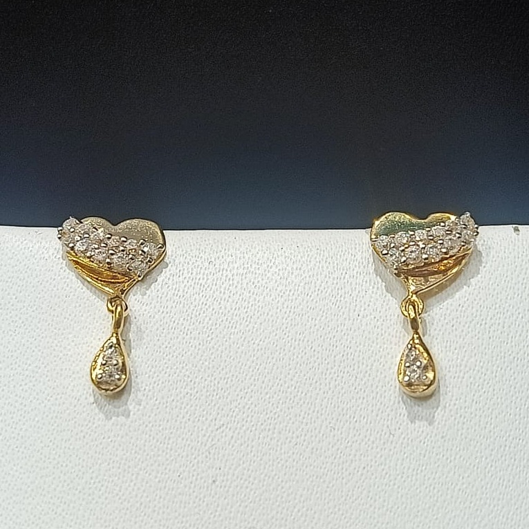 18CT Gold Hallmark Heart Design Tops 