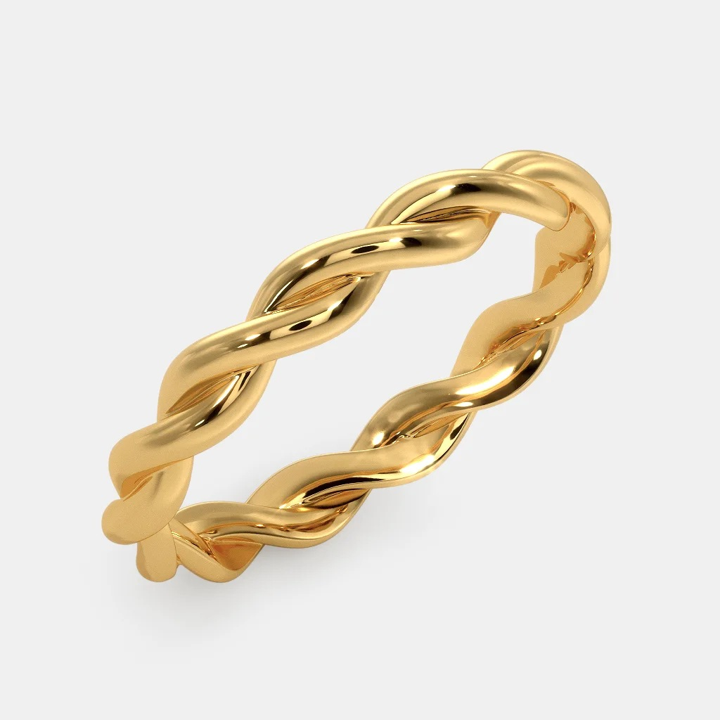 Order Women's ring Ornate Hard 10 mm in 14k Yellow Gold Zirconia |  GLAMIRA.in