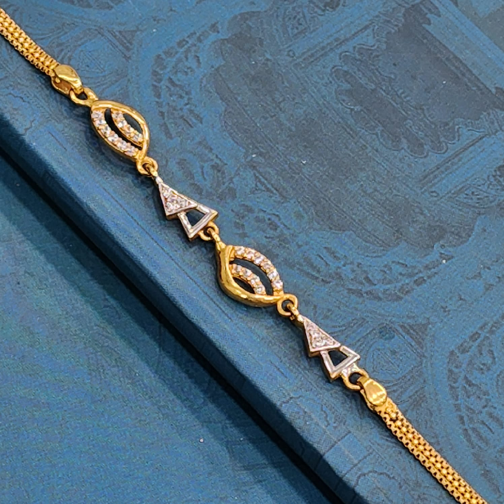 22K Gold Exclusive Stone Ledies Bracelet