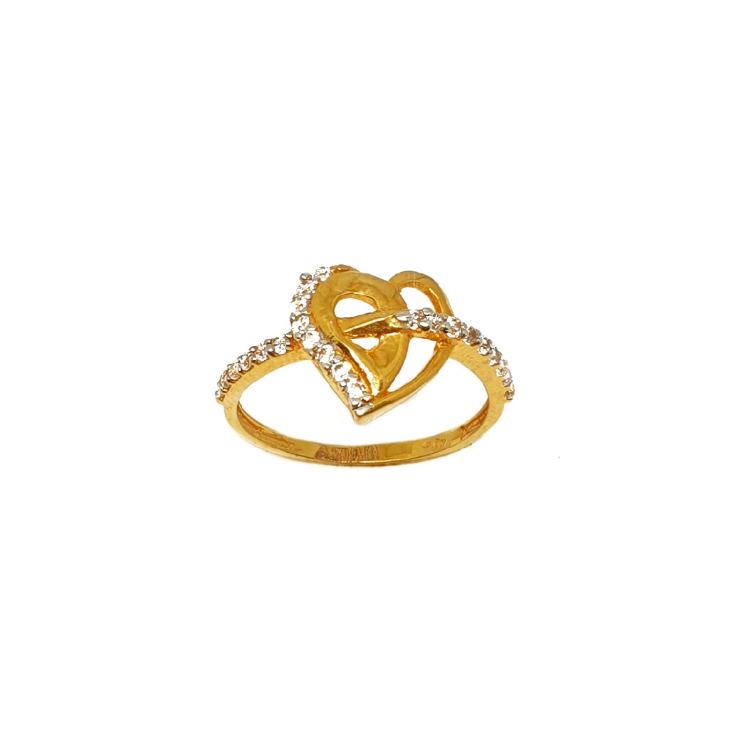 22K Gold Heart Shaped Ring MGA - LRG0135