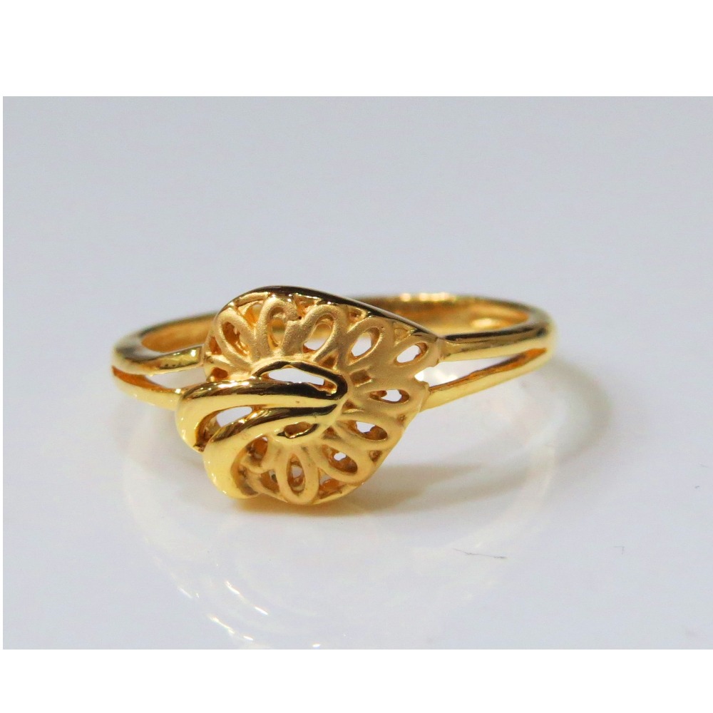 22kt Gold Plain Casting Ladies Ring
