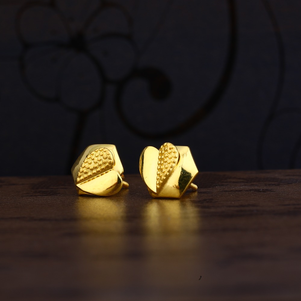 Ladies 916 Gold Designer Cz Earring -LPE104