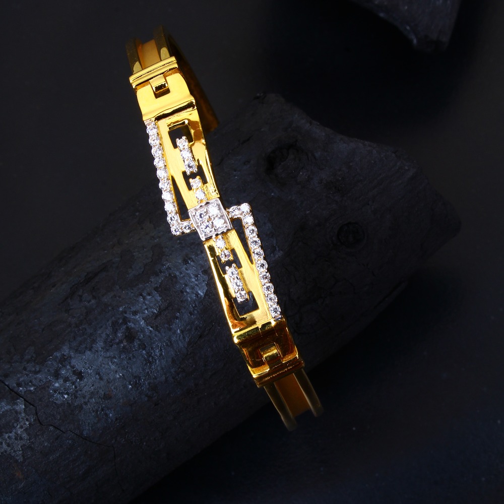 gold stylish  zig zag diamond Bracelet 24