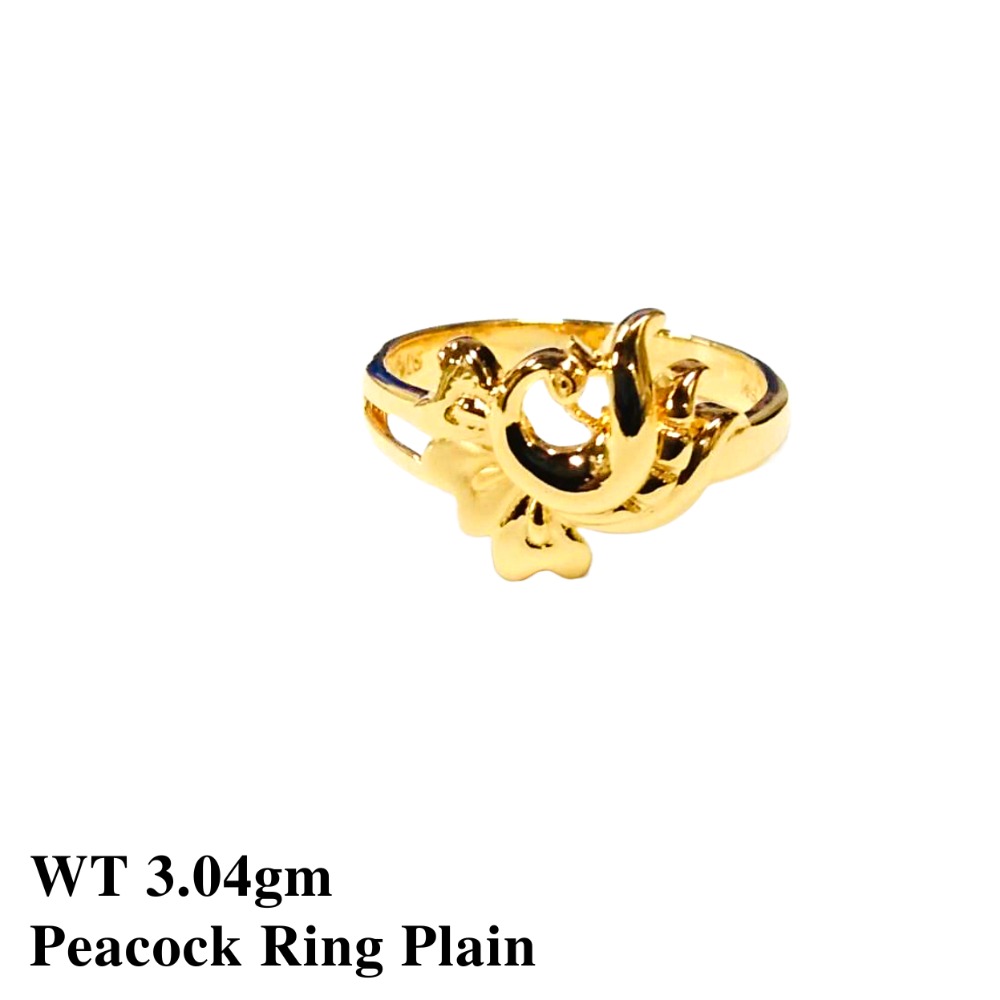 22K Peacock Ring Plain